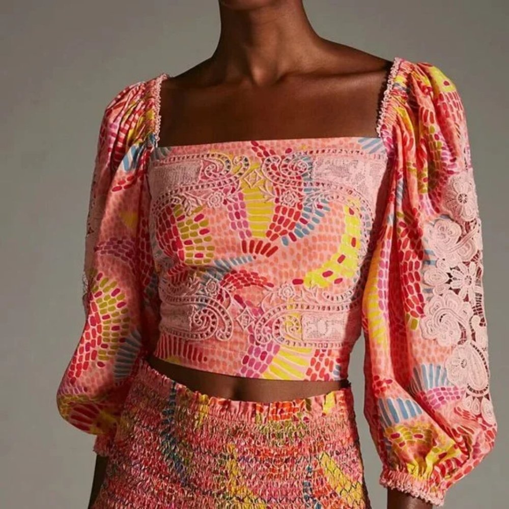 FARM Rio Dotted Banana Blouse - Picture 2 of 5